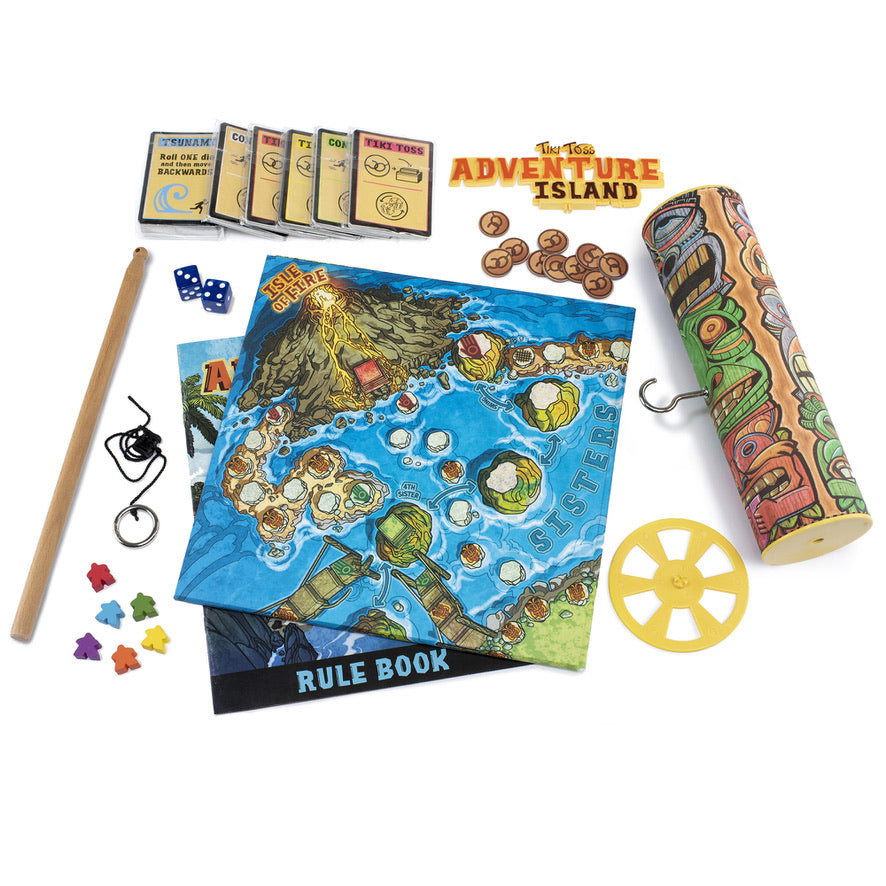 Tiki Toss Adventure Island Board Game